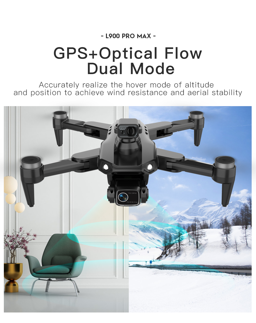 LYZRC L900 PRO MAX Laser obsta - огляд і ціна Drone Multispectral
